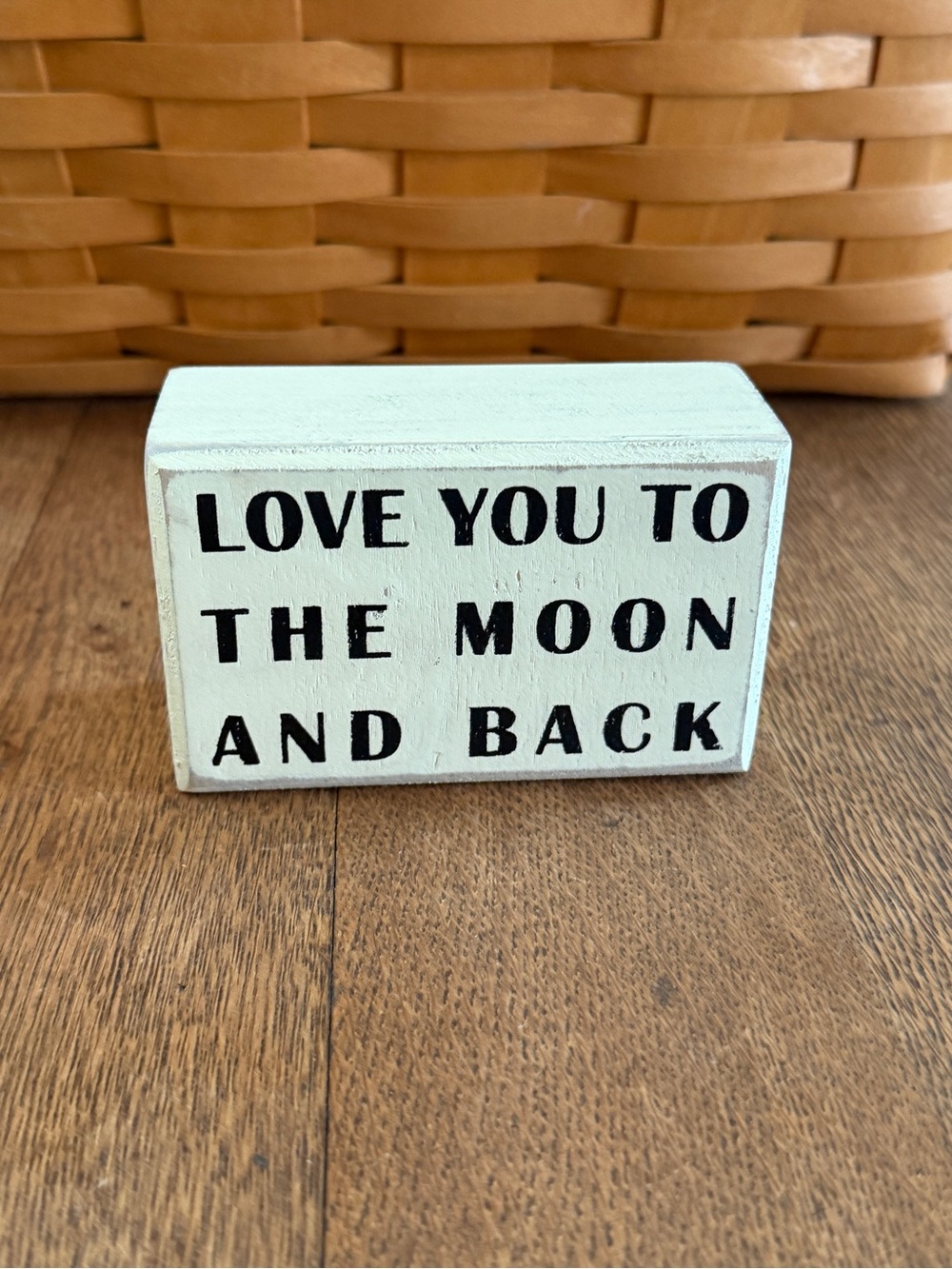 Primitives by Kathy Cream Display Block with Black Logo